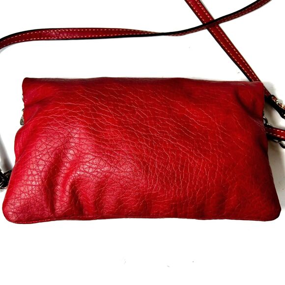 Nine West Women's Pink Textured Vegan Leather Chain Strap Wallet Crossbody Bag - Picture 5 of 14